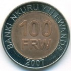 Руанда, 100 франков 2007 год (UNC)