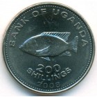 Уганда, 200 шиллингов 2008 год (UNC)