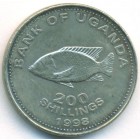 Уганда, 200 шиллингов 1998 год (UNC)