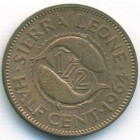 Сьерра-Леоне, 1/2 цента 1964 год (UNC)