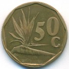 ЮАР, 50 центов 1990 год (UNC)