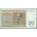 Бельгия, 20 франков 1956 год
