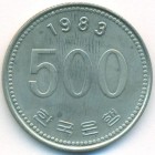 Южная Корея, 500 вон 1983 год (UNC)