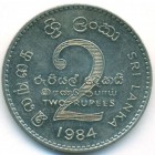 Шри-Ланка, 2 рупии 1984 год (UNC)