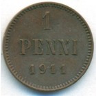 Княжество Финляндия, 1 пенни 1911 год