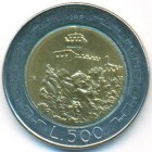 Сан-Марино, 500 лир 1988 год (UNC)