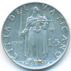 Ватикан, 5 лир 1951 год