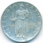 Ватикан, 5 лир 1952 год