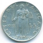 Ватикан, 5 лир 1952 год