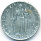 Ватикан, 5 лир 1952 год