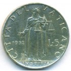 Ватикан, 5 лир 1952 год