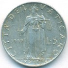 Ватикан, 5 лир 1952 год