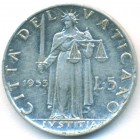 Ватикан, 5 лир 1953 год