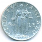 Ватикан, 5 лир 1953 год