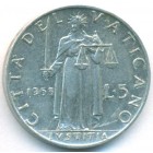 Ватикан, 5 лир 1953 год