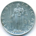 Ватикан, 5 лир 1953 год