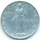 Ватикан, 10 лир 1953 год