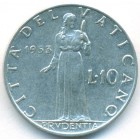 Ватикан, 10 лир 1953 год