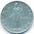 Ватикан, 10 лир 1953 год