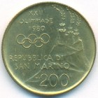 Сан-Марино, 200 лир 1980 год (UNC)
