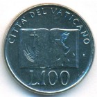 Ватикан, 100 лир 1992 год (UNC)
