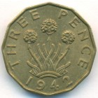 Великобритания, 3 пенса 1942 год