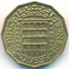 Великобритания, 3 пенса 1959 год (AU)