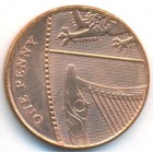 Великобритания, 1 пенни 2008 год (UNC)