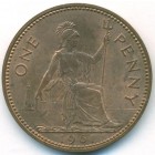Великобритания, 1 пенни 1961 год (UNC)