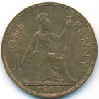Великобритания, 1 пенни 1963 год (UNC)