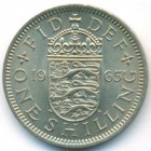 Великобритания, 1 шиллинг 1965 год (UNC)