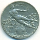 Италия, 20 чентезимо 1921 год