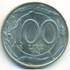 Италия, 100 лир 1996 год (UNC)