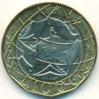 Италия, 1000 лир 1997 год (UNC)