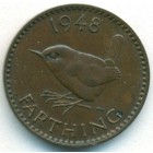 Великобритания, 1 фартинг 1948 год