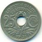 Франция, 25 сантимов 1931 год