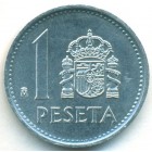 Испания, 1 песета 1989 год (UNC)