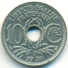 Франция, 10 сантимов 1938 год