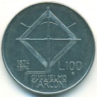 Италия, 100 лир 1974 год (UNC)