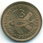 Кипр, 3 миля 1955 год (UNC)