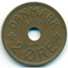 Дания, 2 эре 1937 год