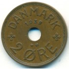 Дания, 2 эре 1938 год