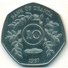 Уганда, 10 шиллингов 1987 год (UNC)