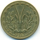 Западно-Африканские Штаты, 10 франков 1976 год