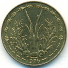 Западно-Африканские Штаты, 5 франков 1976 год (UNC)