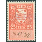 Эстония, гербовая марка 25 сентов 1938 год