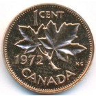 Канада, 1 цент 1972 год (UNC)