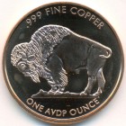 США, 1 унция меди (UNC)