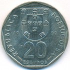 Португалия, 20 эскудо 1989 год (AU)