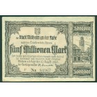 Германия, 5 000 000 марок 1923 год НОТГЕЛЬД